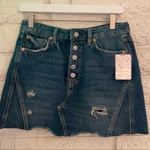 Free People Harvey Jean Skirt